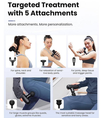 BOB AND BRAD Q2 Mini Massage Gun, Portable Pocket-Sized Deep Tissue Percussion Muscle Massager Gun, Ultra Quiet Massage Gun with Carry Case - Imported from UK